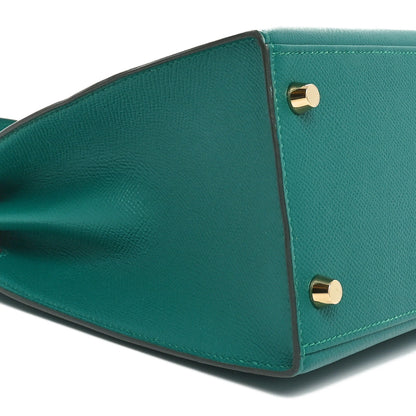 Hermes Epsom Horseshoe Kelly Sellier 28 Malachite 9 of 10