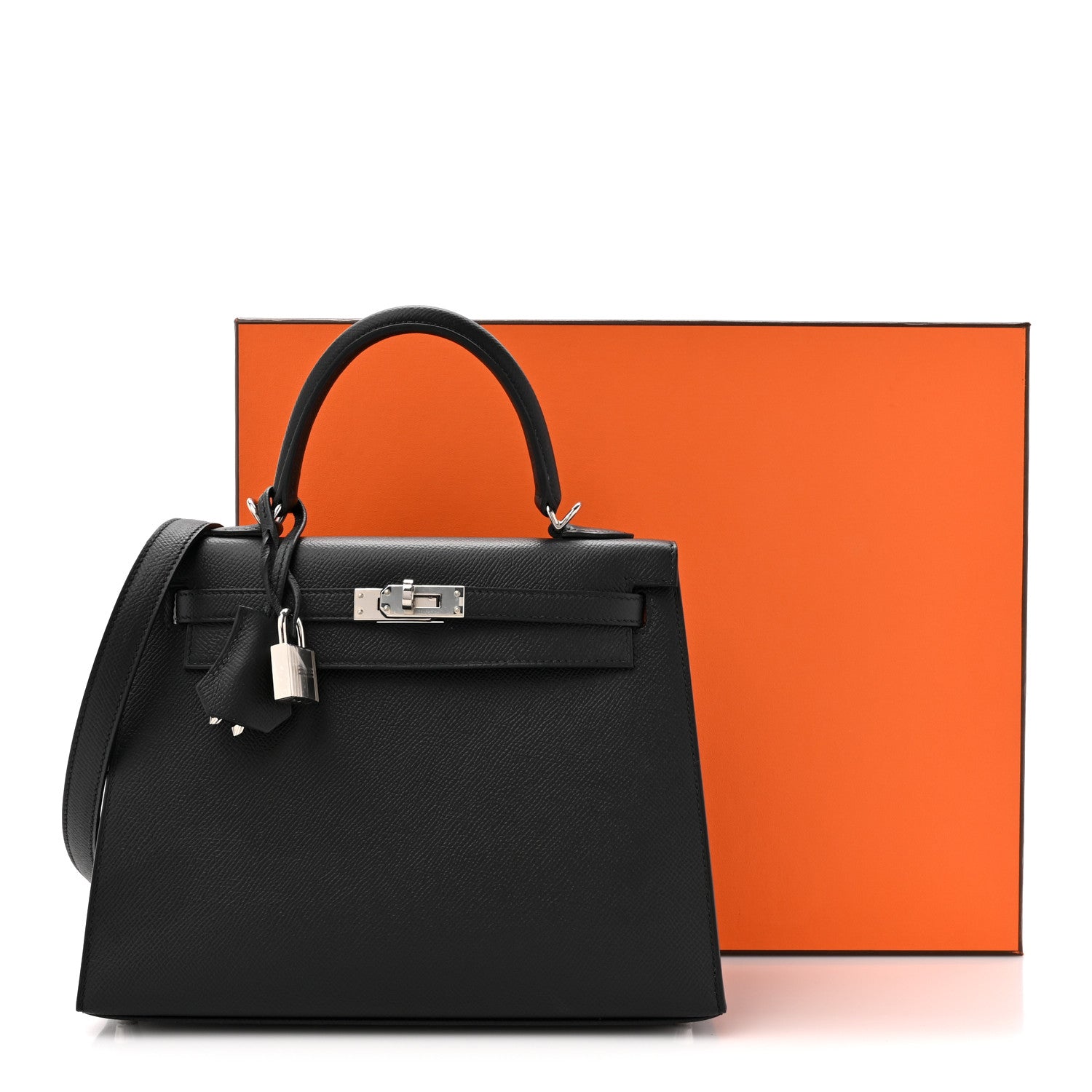 Hermes Epsom Kelly Sellier 25 Black 10 of 10