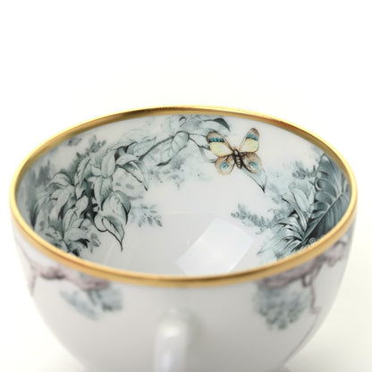 Hermes Porcelain Carnets d'Equateur Tea Cup and Saucer Set of 2 9 of 12
