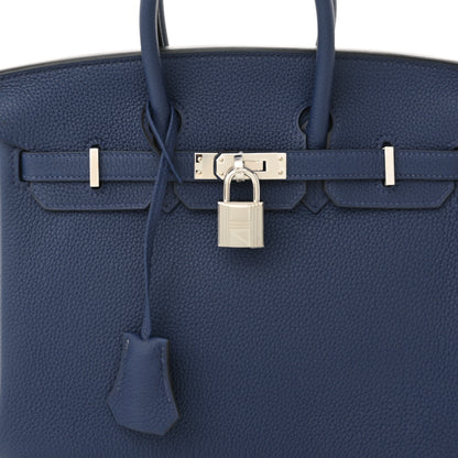 Hermes Togo Birkin 25 Bleu Saphir 8 of 11