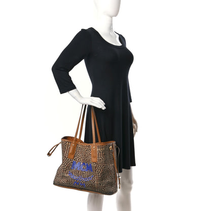 MCM Visetos Large Liz Reversible Shopper Tote Cognac 2 of 20