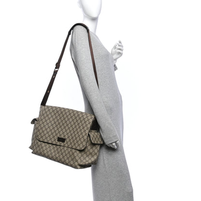 Gucci GG Plus Monogram Messenger Diaper Bag Dark Brown 2 of 14