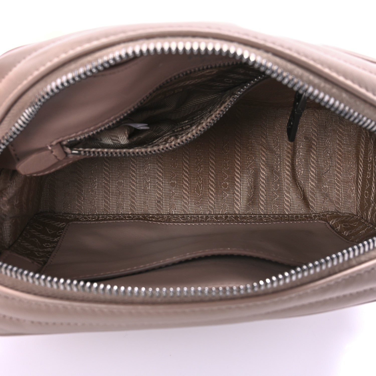 Prada Soft Calfskin Diagramme Crossbody Bag Cipria 5 of 10