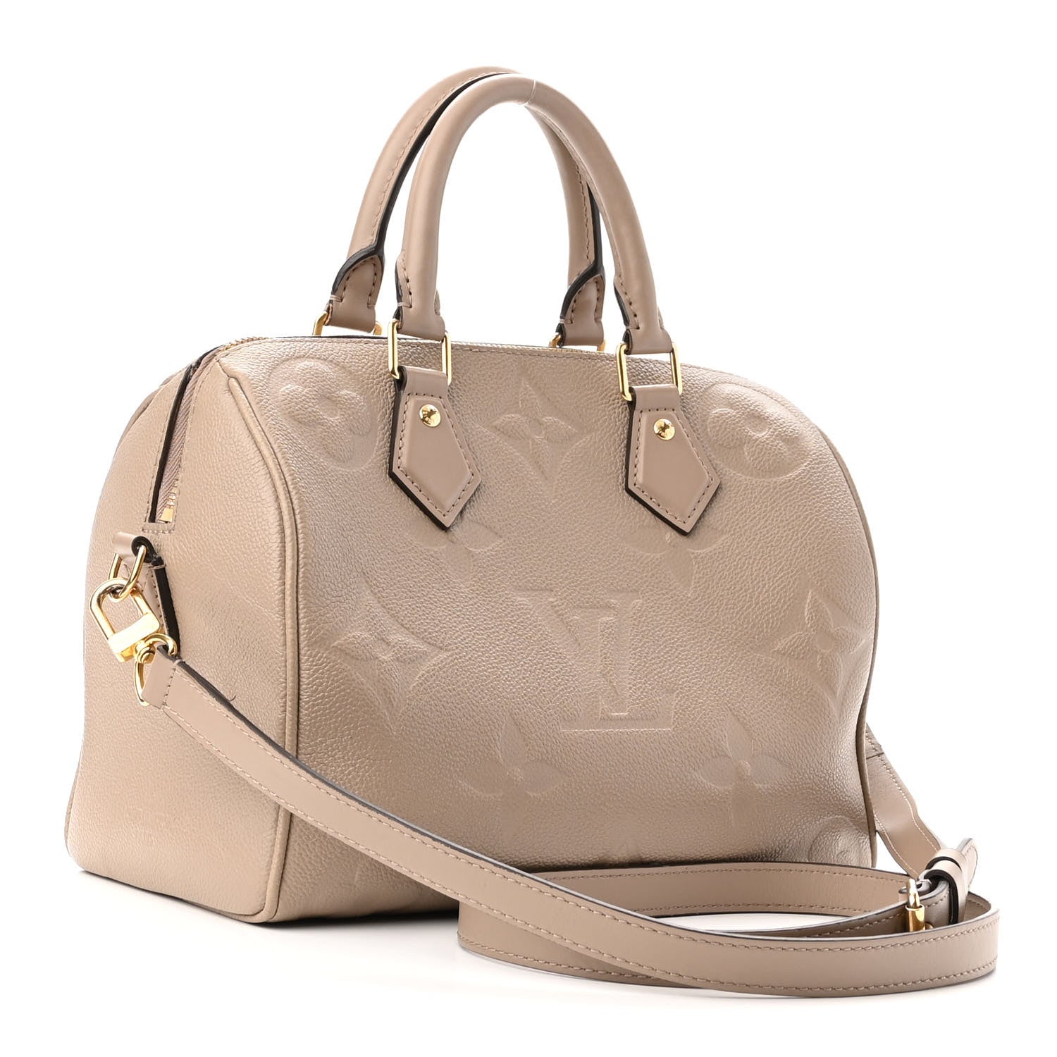 Louis Vuitton Empreinte Monogram Giant Speedy Bandouliere 25 Tourterelle 3 of 11