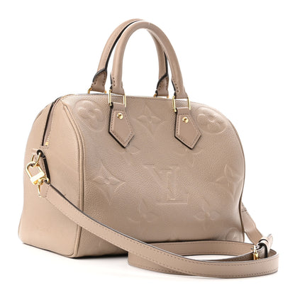 Louis Vuitton Empreinte Monogram Giant Speedy Bandouliere 25 Tourterelle 3 of 11