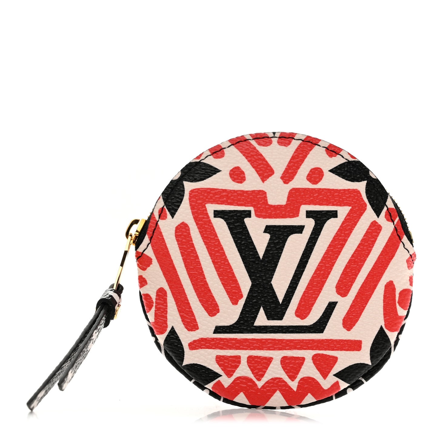 Monogram Giant Crafty Round Coin Purse Creme Rouge