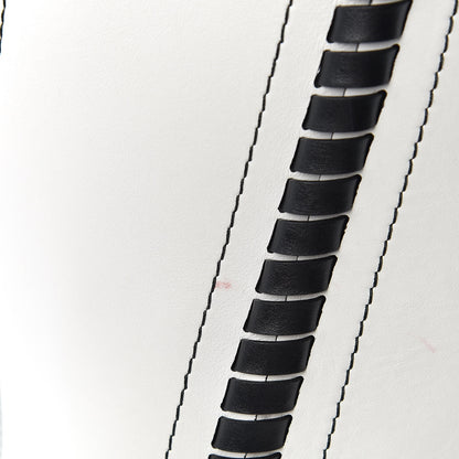 Proenza Schouler Smooth Calfskin Medium Hex Bucket Bag Black White 9 of 16