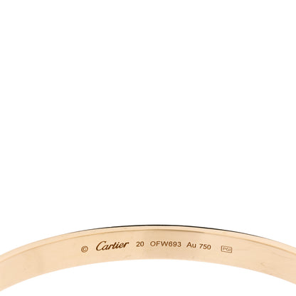 Cartier 18K Yellow Gold LOVE Cuff Bracelet 20 3 of 4