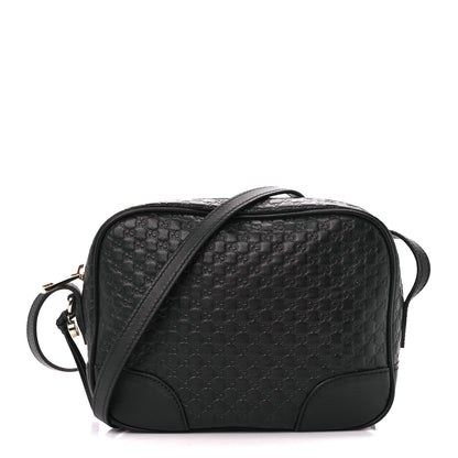 Gucci Microguccissima Mini Bree Messenger Bag Black 1 of 11