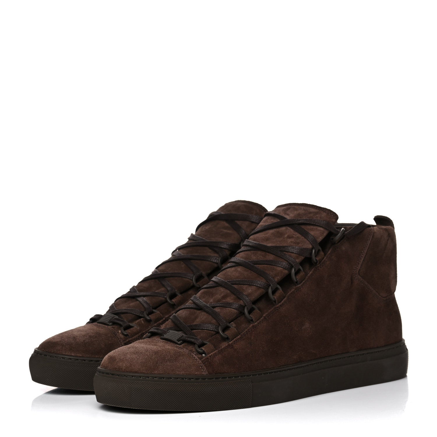 Balenciaga Suede Mens High Top Sneakers 44 Marron Chocolate 3 of 17