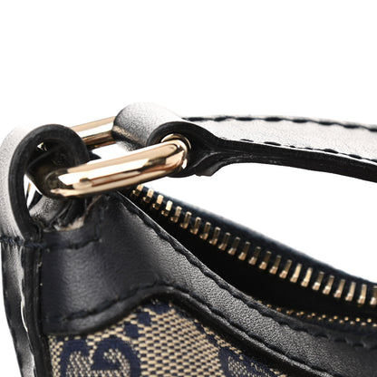 Gucci Monogram Vintage Web Medium Hobo Navy 12 of 21