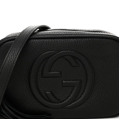 Gucci Pebbled Calfskin Mini Soho Disco Bag Black 8 of 10