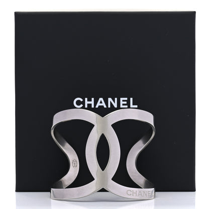 Chanel Metal CC Cuff Silver 5 of 5
