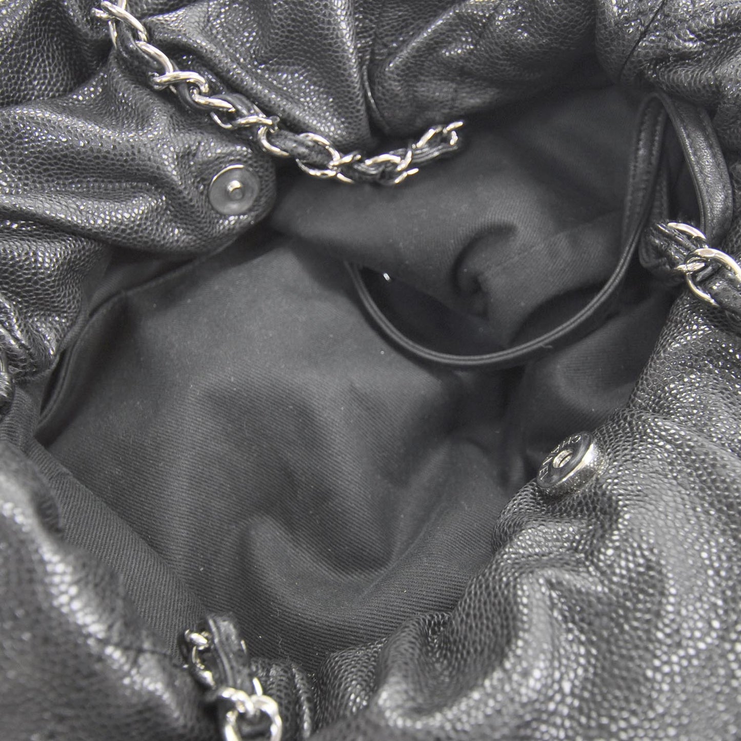 Caviar 31 Drawstring Tote Black