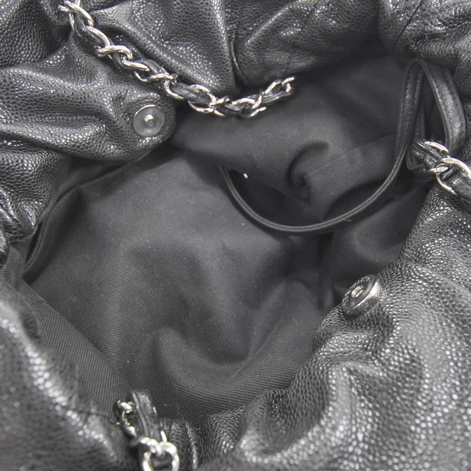 Chanel Caviar 31 Drawstring Tote Black 6 of 9