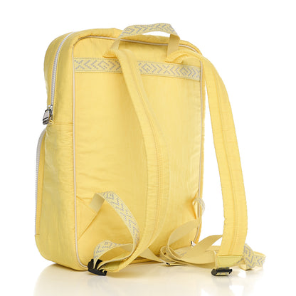 Gucci Nylon Twill Blind For Love Interlocking G Backpack Pastel Yellow Multicolor 2 of 9