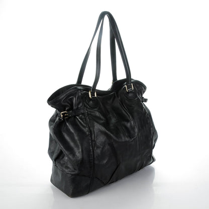 Gucci Calfskin Large Full Moon Tote Black 3 of 9
