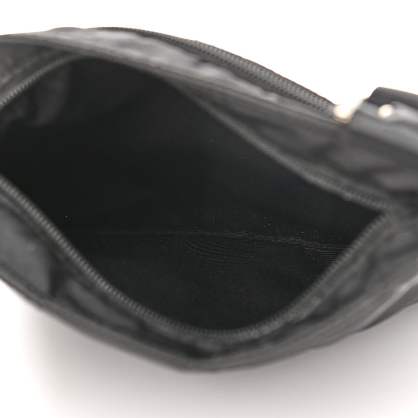 Nylon Vela Flat Messenger Bag Black
