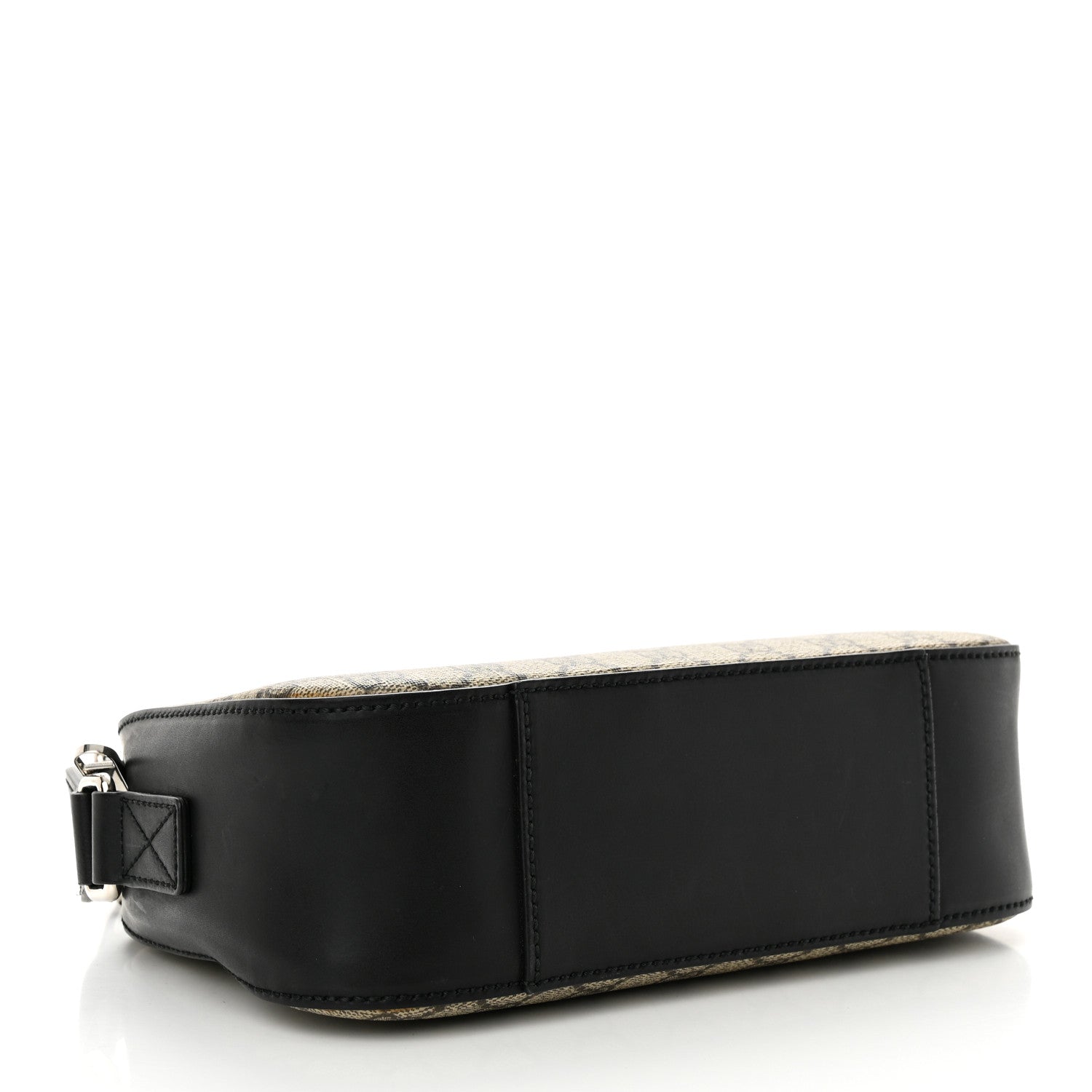 Gucci GG Supreme Monogram Camera Bag Beige Black 1475598