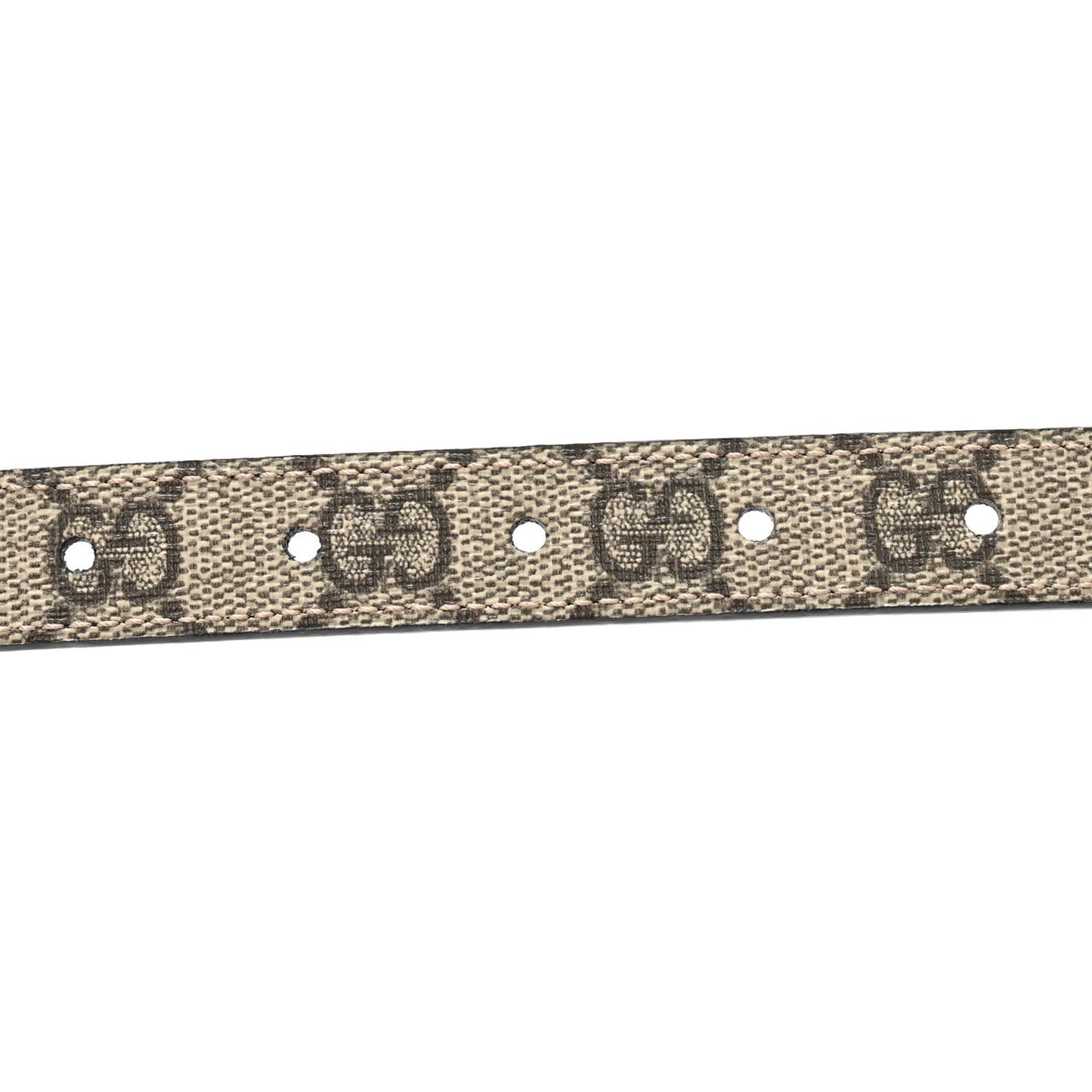 Calfskin GG Supreme Monogram Double G Reversible 20mm Belt 95 38 Beige Ebony Black