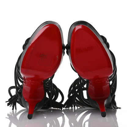 Christian Louboutin Calfskin Tina 140 Sandal 40 Black 6 of 7