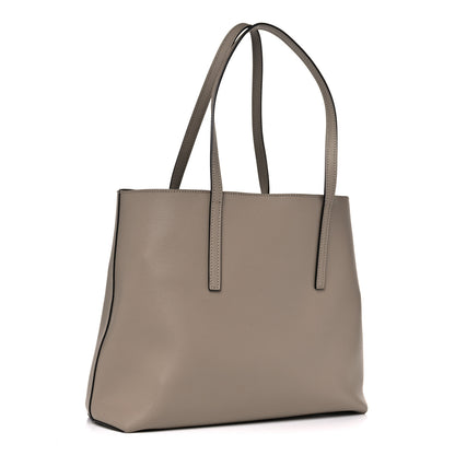 Fendi Vitello Vienna Enamel F is Fendi Shopping Tote Tortora Taupe 3 of 14