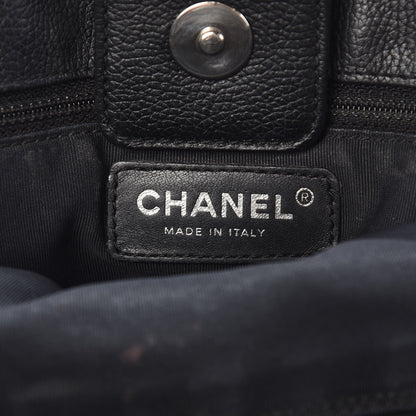 Chanel Calfskin Cerf Executive Shopper Tote Black 7 of 19