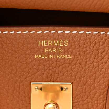 Hermes Togo Birkin 25 Gold 7 of 11