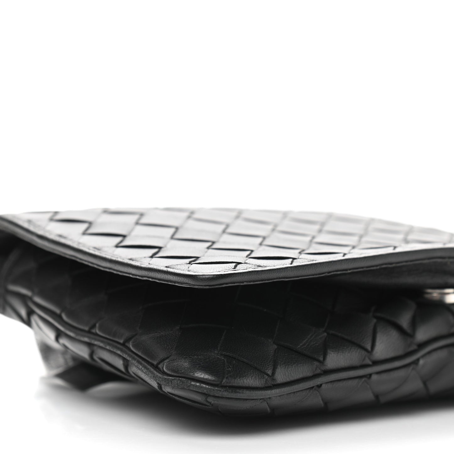 Nappa Intrecciato Crossbody Black