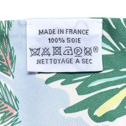 Hermes Silk Rayures D'ete Twilly Jaune Vif Ciel Vert 3 of 4