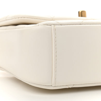 Chanel Lambskin Quilted Mini Side Note Flap White 9 of 11