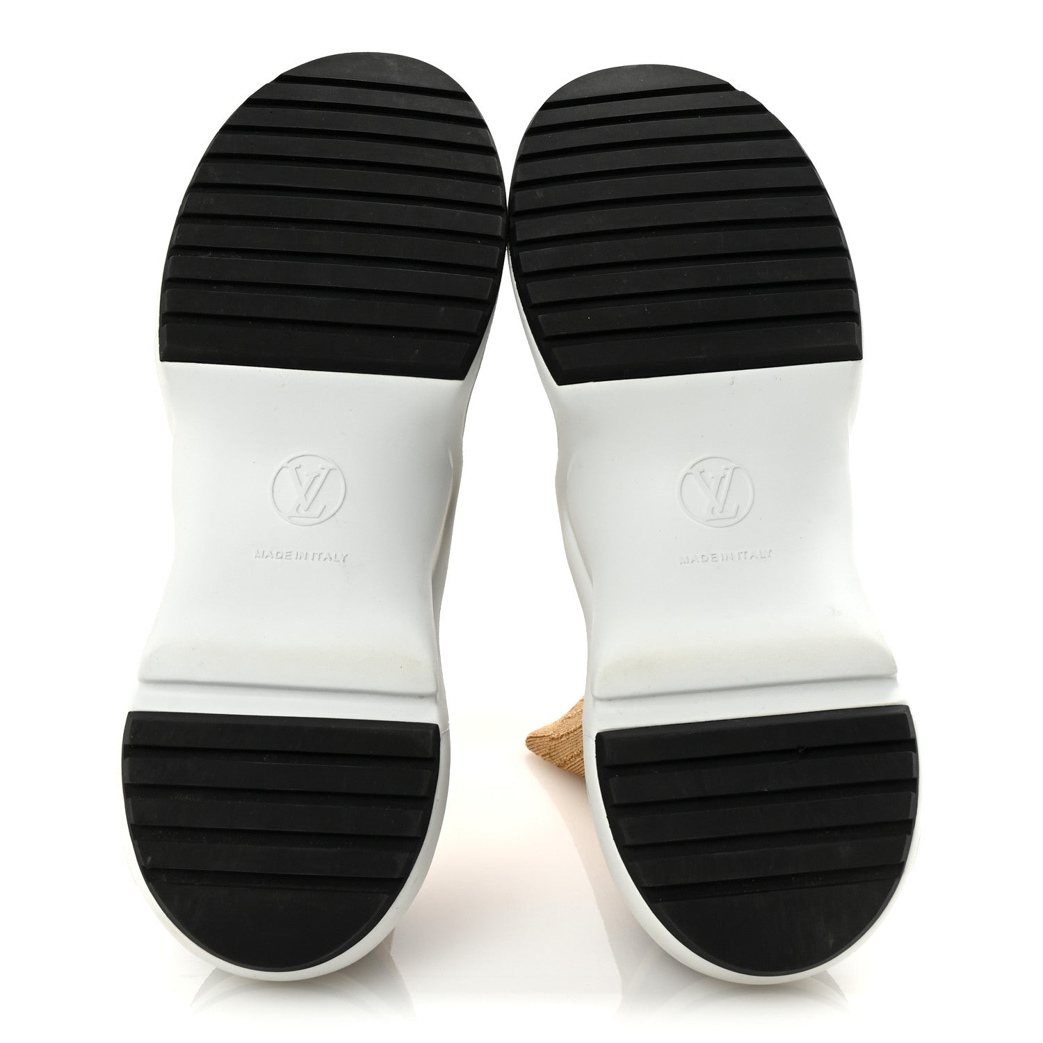 Louis Vuitton Glitter Stretch Textile Monogram LV Archlight Sneaker Boots 40 Gold Black 6 of 8