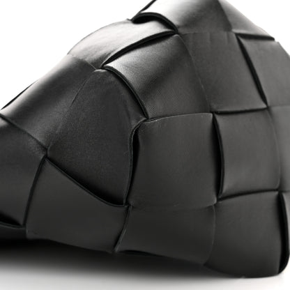 Bottega Veneta Nappa Maxi Intrecciato Clasp Bucket Bag Black 8 of 13