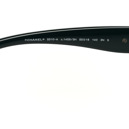 Chanel Acetate Polarized CC Butterfly Sunglasses 5510 Dark Green 5 of 8