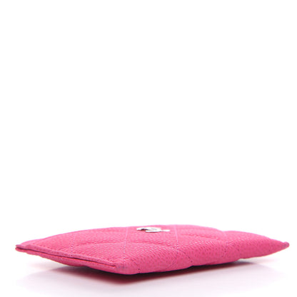 Chanel Iridescent Caviar Quilted Card Holder Pink 4 of 9