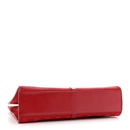 Gucci Monogram Small Bardot Shoulder Bag Red 4 of 15