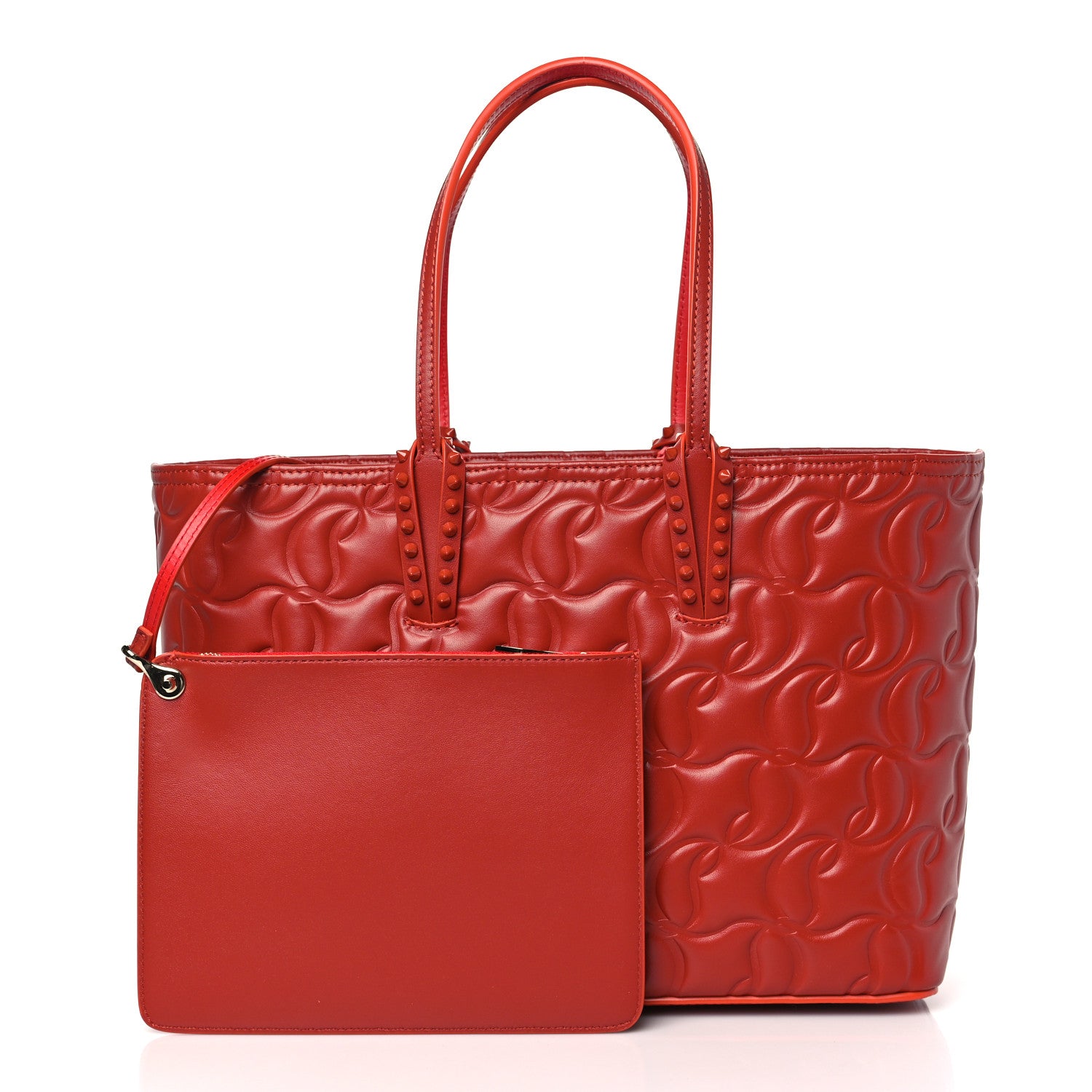 Christian Louboutin Nappa Embossed East West Cabata Tote Rouquine 3 of 10