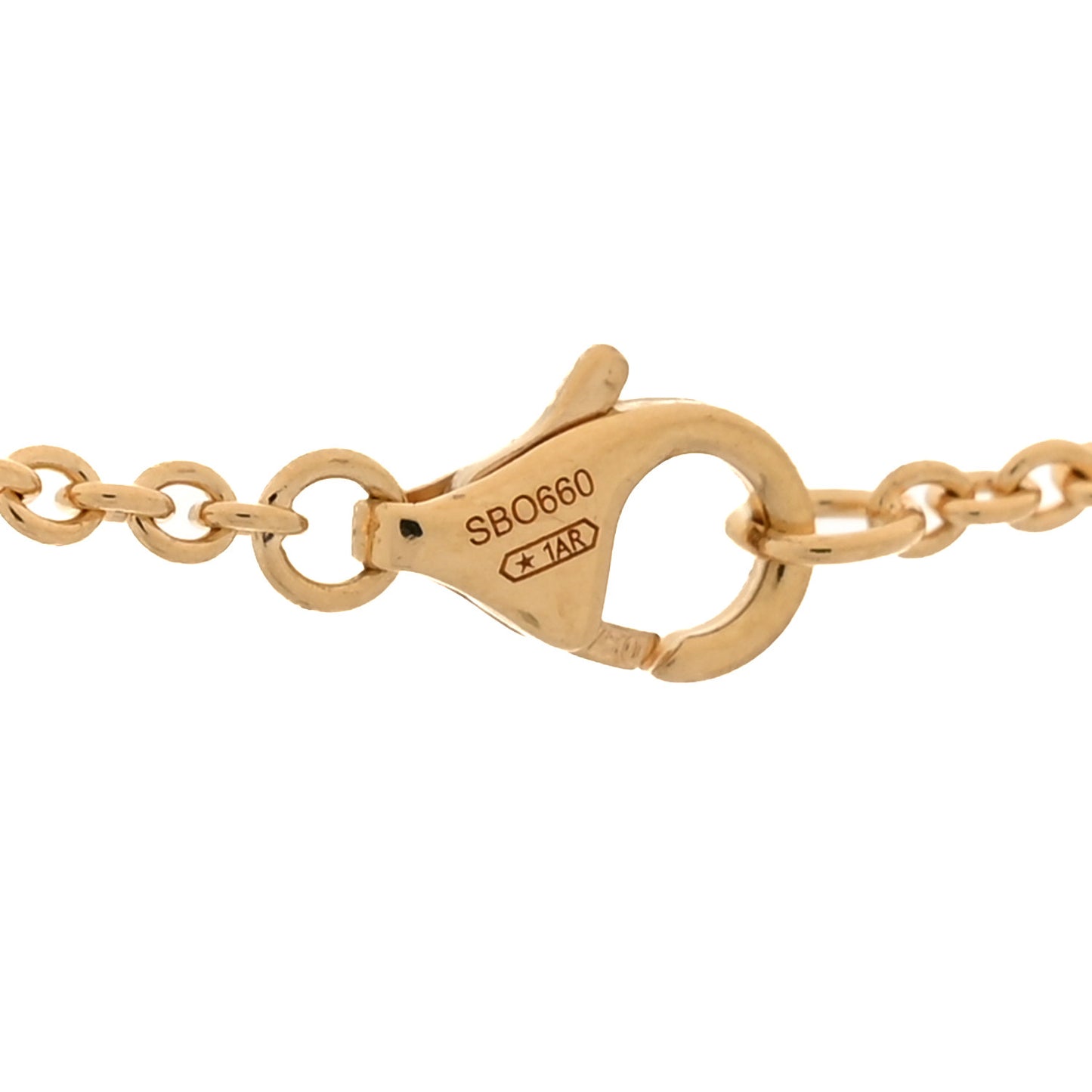 18K Yellow Gold Interlocking LOVE Necklace