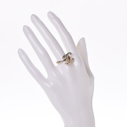 Chanel Crystal CC Ring 7 Gold 2 of 5