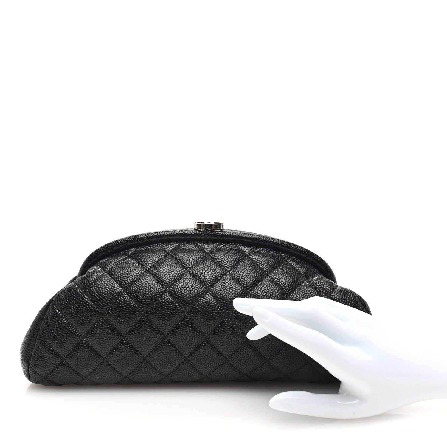 Chanel Caviar Quilted Timeless Clutch Black 2 of 10
