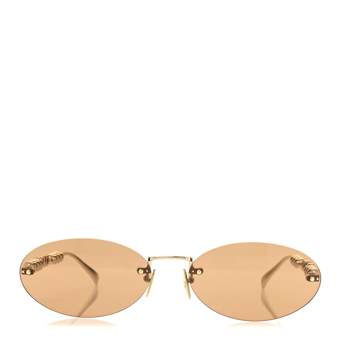 Metal Pearl Oval Sunglasses GG1922S Gold