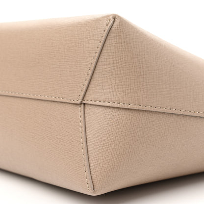 Mansur Gavriel Saffiano Small Zip Tote Beige 9 of 10