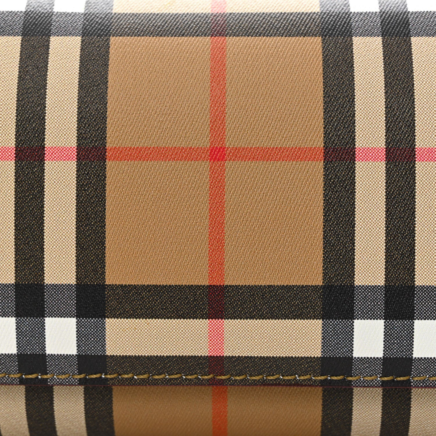 Burberry Vintage Check Henley Wallet On Chain Crimson 9 of 12
