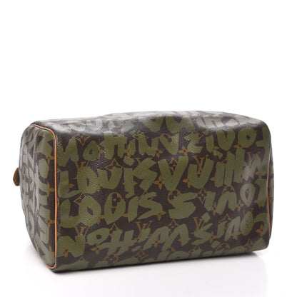 Louis Vuitton Monogram Graffiti Speedy 30 Kaki 3 of 10