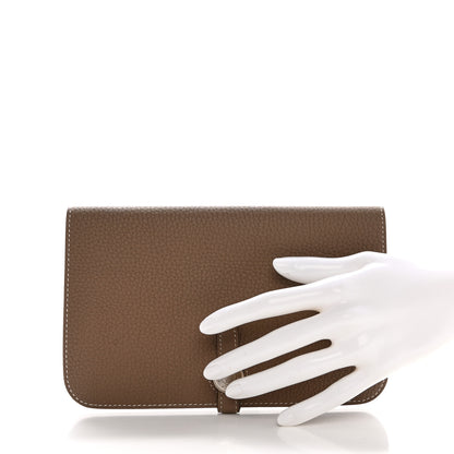 Hermes Togo Dogon Duo Wallet Etoupe 3 of 9
