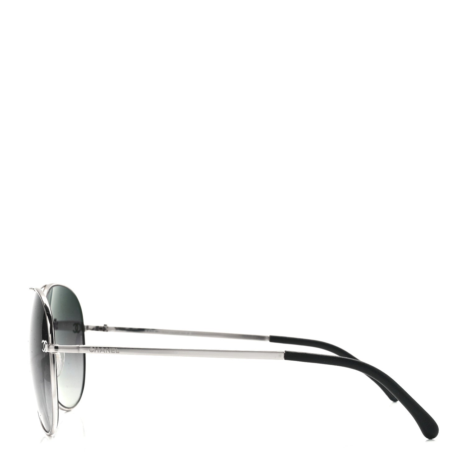 Chanel Aviator CC Sunglasses 4189-T-Q Silver 3 of 10