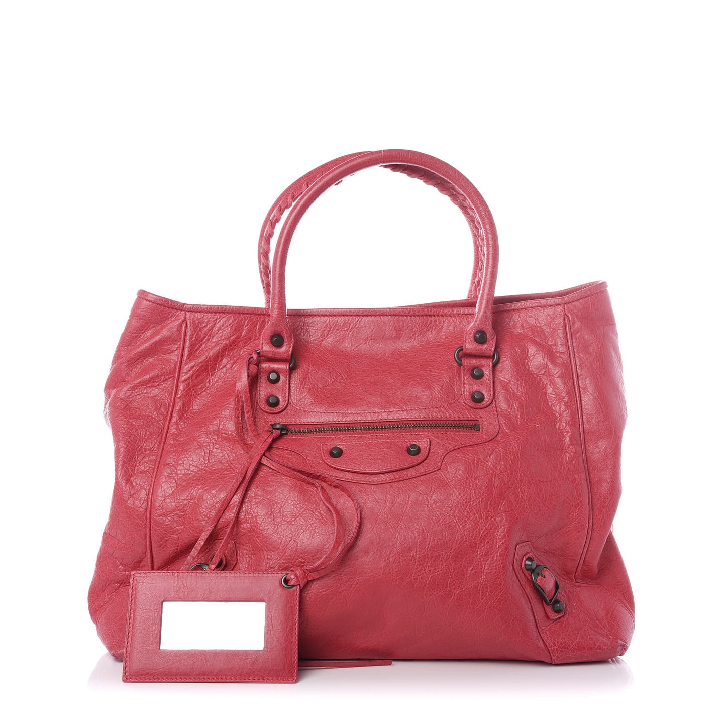 Agneau Classic Hardware Large Sunday Tote Rose Thulian