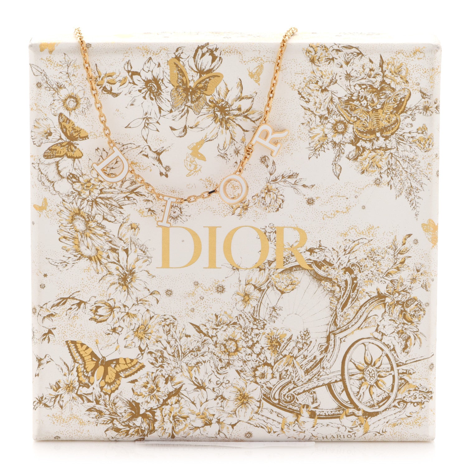 Christian Dior Metal Lacquer Dio(r)evolution Necklace Gold 6 of 6
