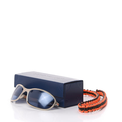 Louis Vuitton Calfskin Titanium Light Infinity Sunglasses Z1069U Grey 8 of 8