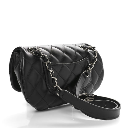 Chanel Calfskin Quilted CC Uniform Flap Belt Bag Black 2 of 11